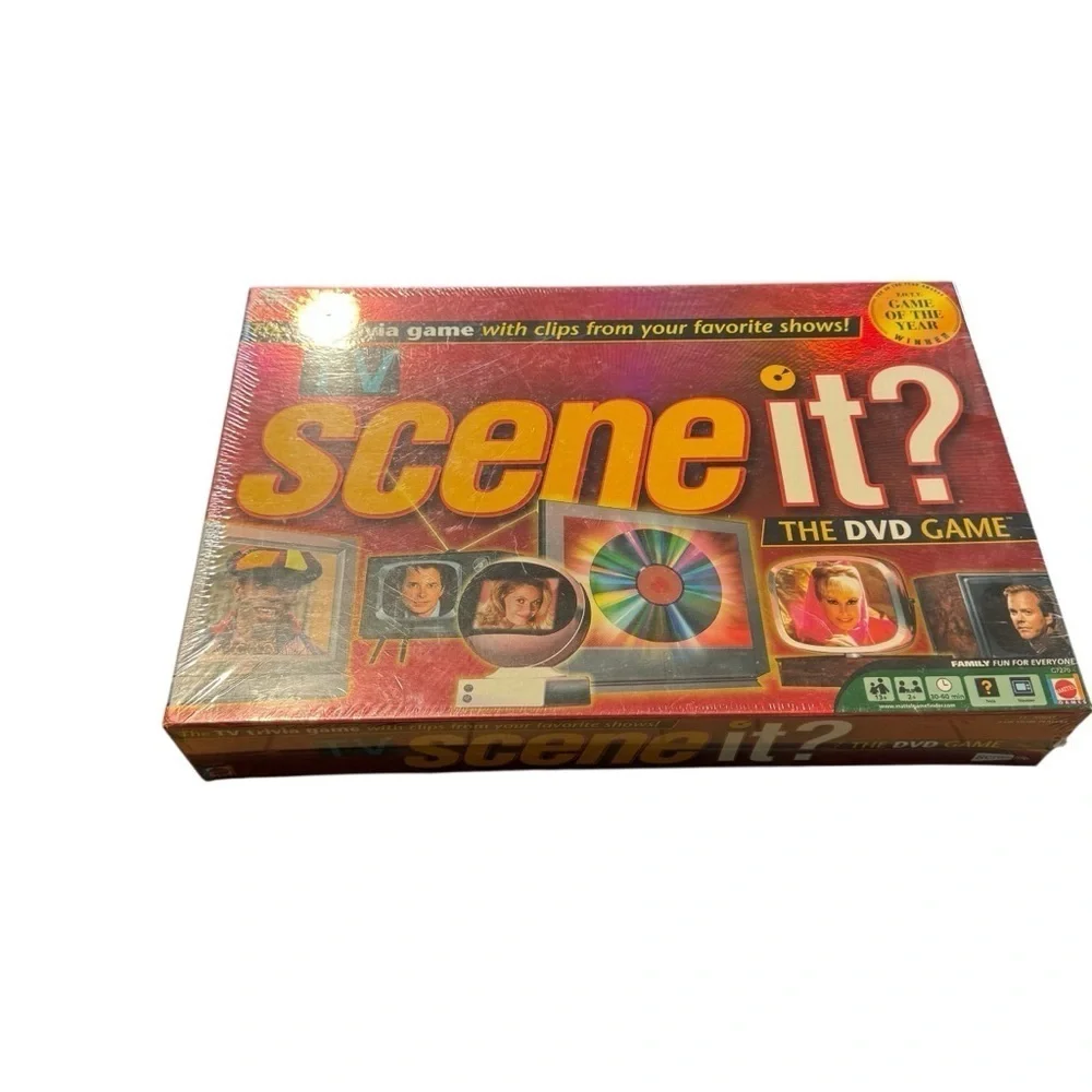 TV Scene It? DVD Trivia Game Sealed Family Party Game 200+ Clips 1200 Questions